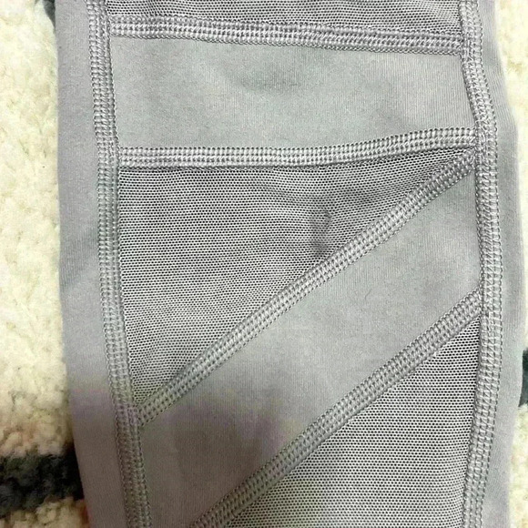 Lululemon Size 4 Wunder Under Pant High-Rise Tech Mesh 28 Dark Chrome Legging - Picture 10 of 12